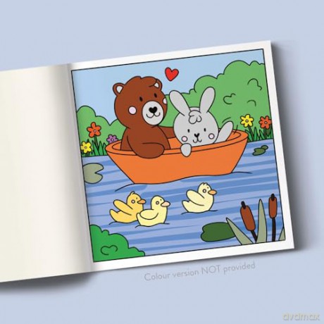 Cuties: Cute Kawaii Colouring Book for Teens and Adults Featuring Adorable Animals, Purmaids and Cosy Scenes (My Little Cosy Life) - Caro Van Den Berg [KSIĄŻKA]