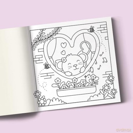 Lovelies: Cute Kawaii Colouring Book for Teens and Adults Featuring Adorable Animals, Purmaids and Cosy Scenes (My Little Cosy Life) - Caro Van Den Berg [KSIĄŻKA]