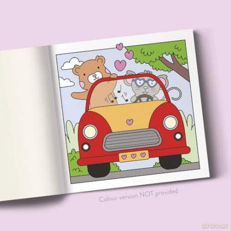 Lovelies: Cute Kawaii Colouring Book for Teens and Adults Featuring Adorable Animals, Purmaids and Cosy Scenes (My Little Cosy Life) - Caro Van Den Berg [KSIĄŻKA]