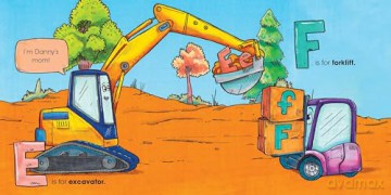 Danny the Digger Learns the ABCs (Danny ABCs) - Aja Mulford [KSIĄŻKA]