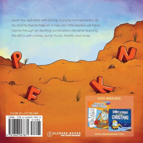 Danny the Digger Learns the ABCs (Danny ABCs) - Aja Mulford [KSIĄŻKA]