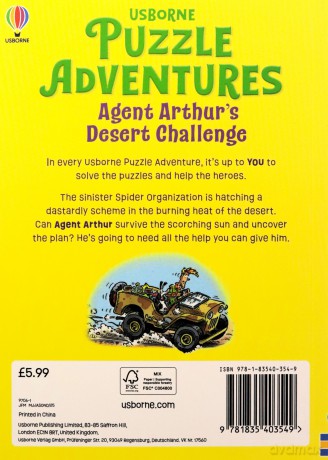Agent Arthur's Desert Challenge (Puzzle Adventures) - Russell Punter [KSIĄŻKA]