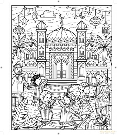 Eid Magic Painting Book (Magic Painting Books) - Usborne [KSIĄŻKA]