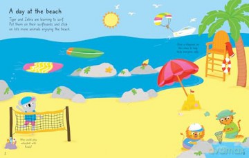 First Sticker Book Summer: An Interactive Activity Book with Animal Friends, Sandcastles and Camping. Containing over 150 Stickers for Kids' Fun in the Sun - Felicity Brooks [KSIĄŻKA]