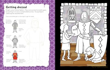 Knights and Castles Colouring and Activity Book (Colouring and Activity Books) - Kirsteen Robson [KSIĄŻKA]