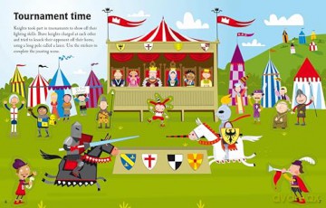 Knights and Castles Sticker Book (Sticker Books) - Lucy Bowman [KSIĄŻKA]