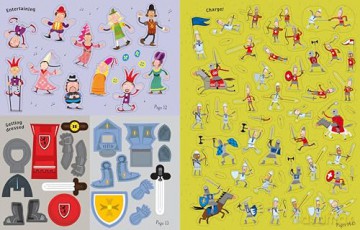 Knights and Castles Sticker Book (Sticker Books) - Lucy Bowman [KSIĄŻKA]