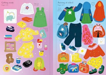 Little Sticker Dolly Dressing Starting School - Fiona Watt [KSIĄŻKA]
