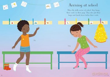 Little Sticker Dolly Dressing Starting School - Fiona Watt [KSIĄŻKA]