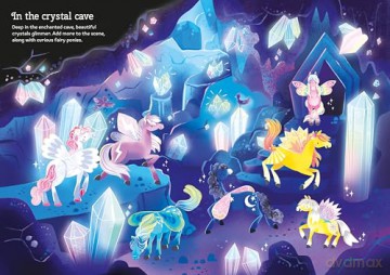 Sparkly Fairy Ponies Sticker Book (Sparkly Sticker Books) - Holly Bathie [KSIĄŻKA]