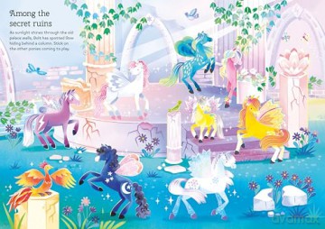 Sparkly Fairy Ponies Sticker Book (Sparkly Sticker Books) - Holly Bathie [KSIĄŻKA]