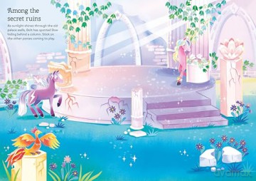 Sparkly Fairy Ponies Sticker Book (Sparkly Sticker Books) - Holly Bathie [KSIĄŻKA]