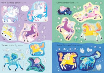 Sparkly Fairy Ponies Sticker Book (Sparkly Sticker Books) - Holly Bathie [KSIĄŻKA]