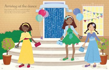 Sticker Dolly Dressing School Dance - Fiona Watt [KSIĄŻKA]