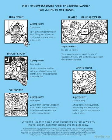 Superheroes Magic Painting Book (Magic Painting Books) - Sam Baer [KSIĄŻKA]