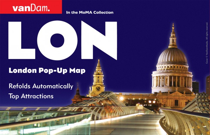 London Pop Up Map by VanDam (London Unfolds) 2025 edition: 14 - Stephan Van Dam [KSIĄŻKA]