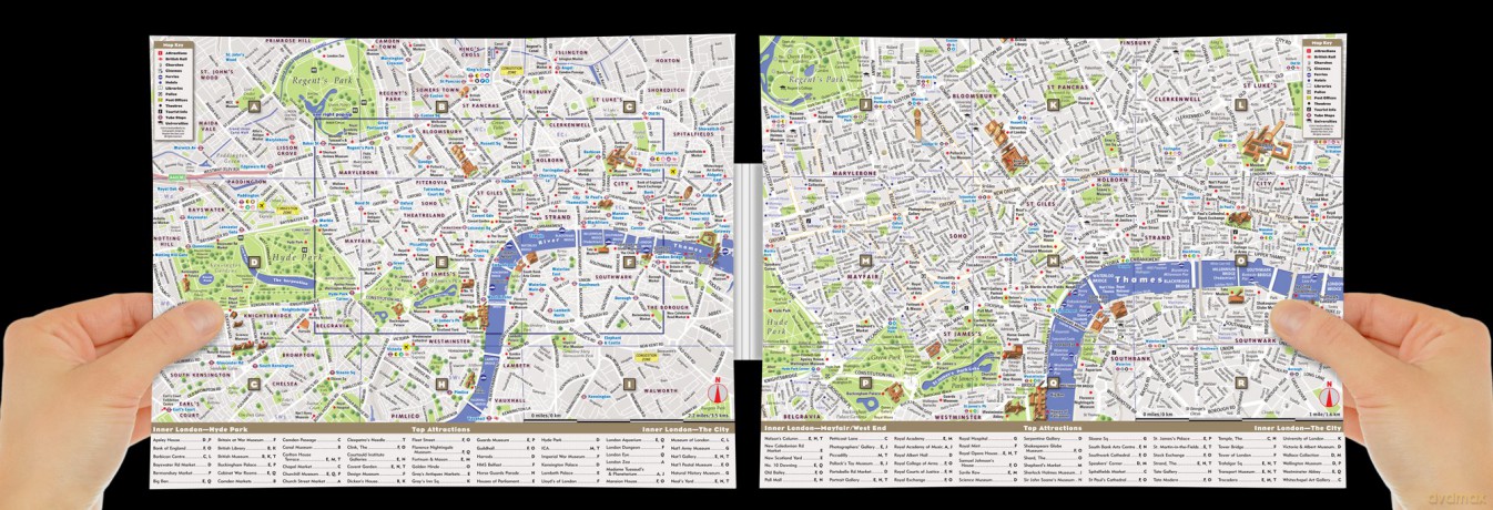 London Pop Up Map by VanDam (London Unfolds) 2025 edition: 14 - Stephan Van Dam [KSIĄŻKA]