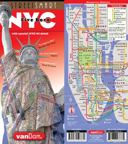 Van Dam Streetsmart New York City 5 Boro Map: Five Boro Edition - Stephan Van Dam [KSIĄŻKA]