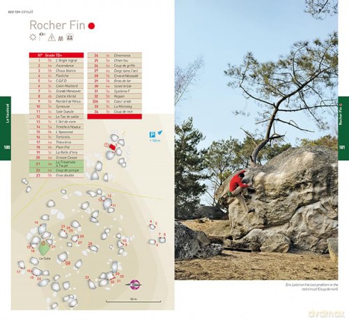 Fontainebleau Climbs: The finest bouldering and circuits - Jo Montchausse [KSIĄŻKA]
