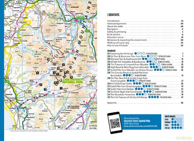 Mountain Walks Scafell Pike: 15 routes to enjoy on and around the Sca Fell range - Graham Uney [KSIĄŻKA]