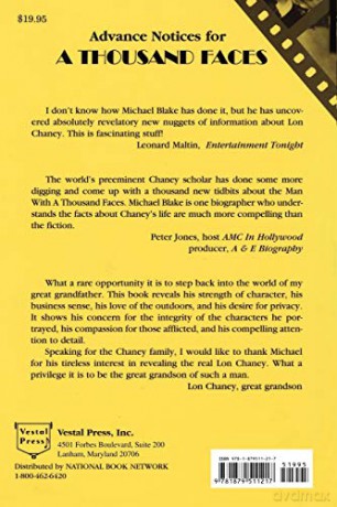 A Thousand Faces: Lon Chaney's Unique Artistry in Motion Pictures - Michael F. Blake [KSIĄŻKA]