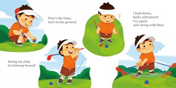 Golf Baby (A Sports Baby Book) - Diane Adams [KSIĄŻKA]