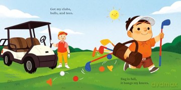 Golf Baby (A Sports Baby Book) - Diane Adams [KSIĄŻKA]