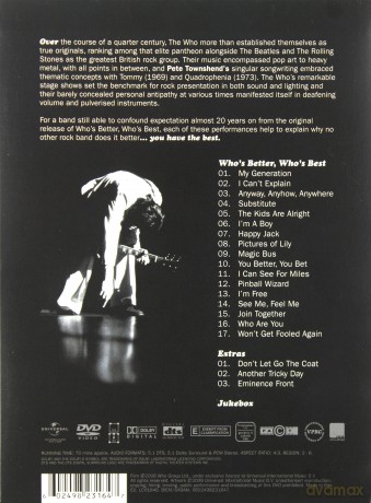 The Who: Who\'s Better Who\'s Best Ltd Digipack [DVD]