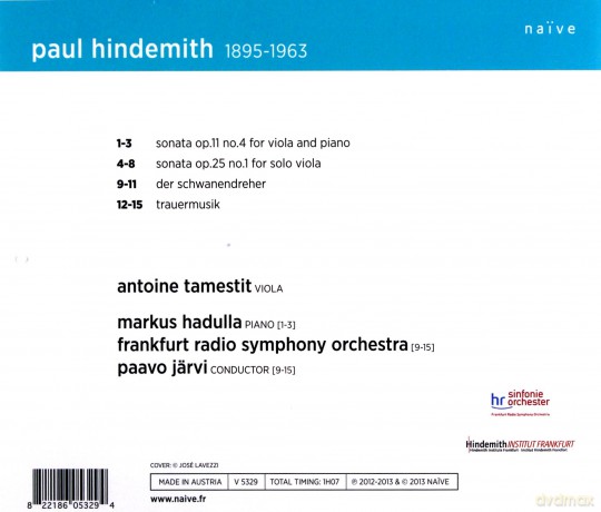 Antoine Tamestit: Hindemith [2CD]