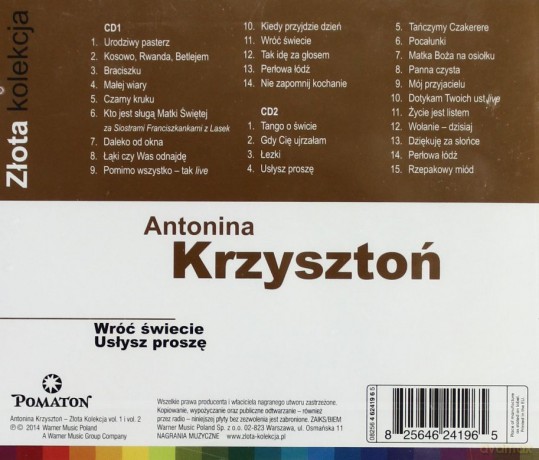Antonina Krzysztoń: Złota Kolekcja Vol.1 & Vol. 2 [2CD]