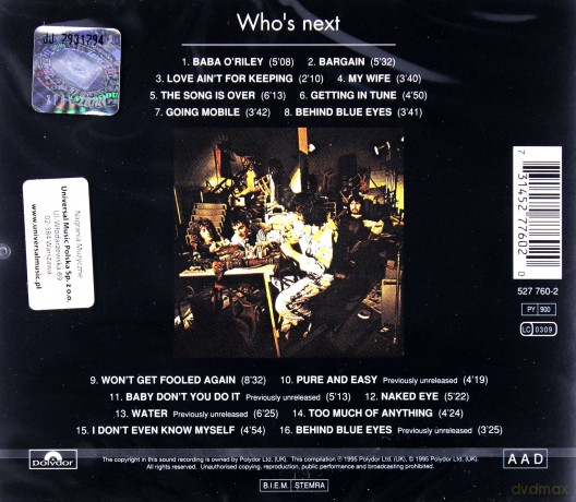 The Who: Who's Next [CD]