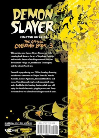 Demon Slayer: Kimetsu no Yaiba: The Official Coloring Book 3 - Koyoharu Gotouge [KOMIKS]