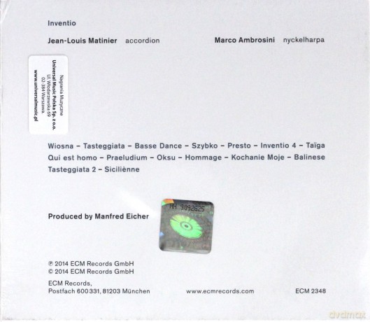 Matinier, Ambrosini: Inventio [CD]
