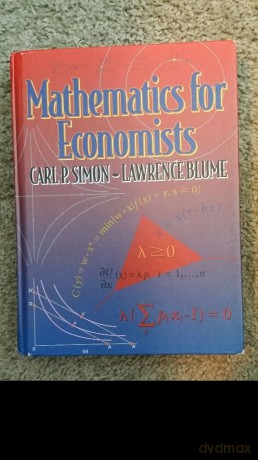 Mathematics for Economists - Carl P. Simon [KSIĄŻKA]
