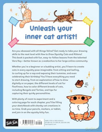 How to Draw Squishy Cats and Kittens: A Step-by-Step Guide to Drawing Totally Floofy Felines and Their Worlds - Vera Kay [KSIĄŻKA]