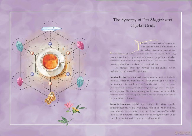 A Tea Witch's Crystal Brews: Empowering the Magick of Tea with Crystal Grids - S. M. Harlow [KSIĄŻKA]