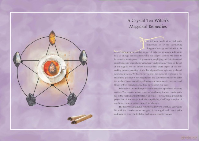 A Tea Witch's Crystal Brews: Empowering the Magick of Tea with Crystal Grids - S. M. Harlow [KSIĄŻKA]