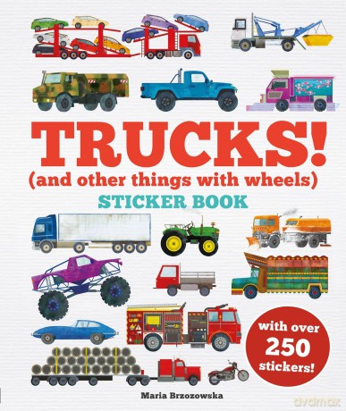 Trucks! Sticker Book: (And Other Things With Wheels) - Bryony Davies [KSIĄŻKA]