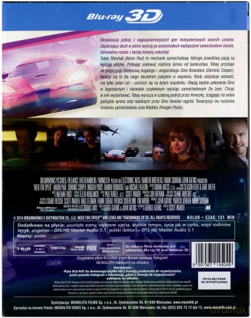 Need For Speed 3D [Blu-Ray 3D]