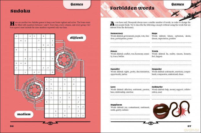 1984: Puzzles, Games, and Activities for Avid Readers: 3 (Novel Escapades) - Il Cartavolante [KSIĄŻKA]