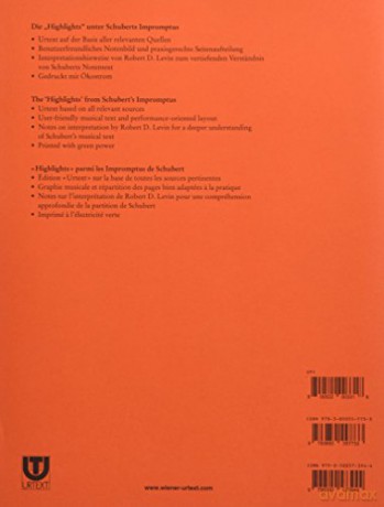 Impromptus: Edité d'apres les sources par Ulrich Leisinger, Notes sur l'interprétation de Rovert D. Levin, Dougté de Paul Badura-Skoda. op. 90. D 899. piano. - Franz Schubert [KSIĄŻKA]