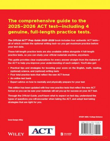 The Official ACT Prep Guide 2025 - 2026: Book + Online Course (Official ACT Prep Guides) - ACT [KSIĄŻKA]