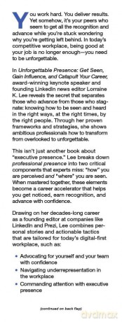 Unforgettable Presence: Get Seen, Gain Influence, and Catapult Your Career - Lorraine K. Lee [KSIĄŻKA]