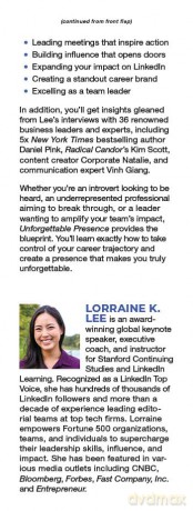 Unforgettable Presence: Get Seen, Gain Influence, and Catapult Your Career - Lorraine K. Lee [KSIĄŻKA]