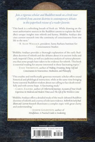 Rebirth in Early Buddhism and Current Research - Bhikkhu Analayo [KSIĄŻKA]
