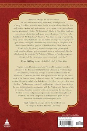 The Perfection of Wisdom in First Bloom: Relating Early Astasahasrika Prajnaparamita to Agama Literature - Bhikkhu Analayo [KSIĄŻKA]