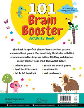 101 Brain Booster Activity Book-colouring books for kids: Fun Activity Book for Children (101 Fun Activities) - Wonder House Books Editorial [KSIĄŻKA]