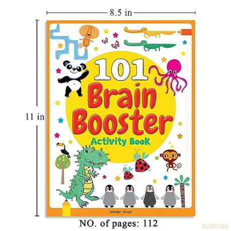 101 Brain Booster Activity Book-colouring books for kids: Fun Activity Book for Children (101 Fun Activities) - Wonder House Books Editorial [KSIĄŻKA]