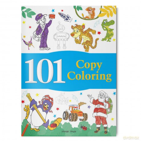 101 Copy Coloring: Fun Activity Book For Children (101 Fun Activities) - Wonder House Books [KSIĄŻKA]
