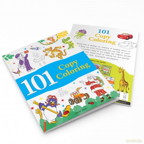101 Copy Coloring: Fun Activity Book For Children (101 Fun Activities) - Wonder House Books [KSIĄŻKA]